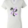 Women's Short Sleeve V-Neck T-Shirt Thumbnail