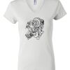 Women's Short Sleeve V-Neck T-Shirt Thumbnail