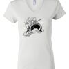 Women's Short Sleeve V-Neck T-Shirt Thumbnail